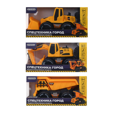 Техника радиоупр. Город, 2-канал., пульт, 4хАА, PP, 19,5х8,5х9,5 см, 3диз ИГРОЛЕНД (1/72)