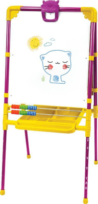 Мольберт сиреневый двухсторонний 530*460мм (1)