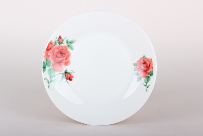 Тарелка 18см Розы десертная,фарф. (12/96)