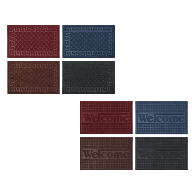 Коврик придверный, резиновый с ворсом полиэстер, 45х75см VETTA (1/20)