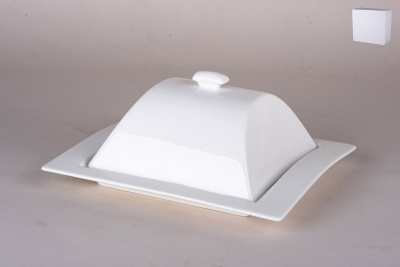 Блюдо с крышкой (крышка 18х18х9.5/блюдо 25х22.5см) (1/12)