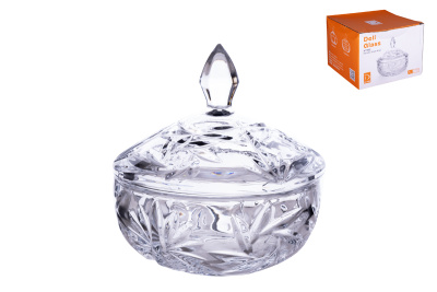 Ваза сервировочная 12.5х13см с/кр (стекло) (1/24)