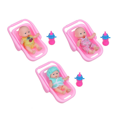 Пупс в переноске, PP, 10х16х8см, 3диз ИГРОЛЕНД (3/144)