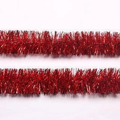 Мишура SYMTA-1623186, длина 2м 6 слоев, цвет красный,ПЭТ (144)