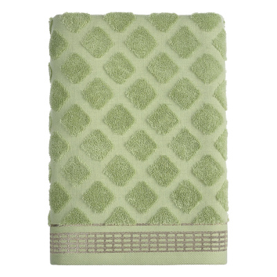 Полотенце махровое, 100% хлопок, 70х130см, 420гр/м, зеленый PROVANCE Эвкалипт (4/48)