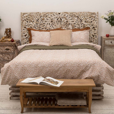 КПБ 1,5 2 пр, бязь, 100% хлопок, принт, бежевый PROVANCE (1/10)