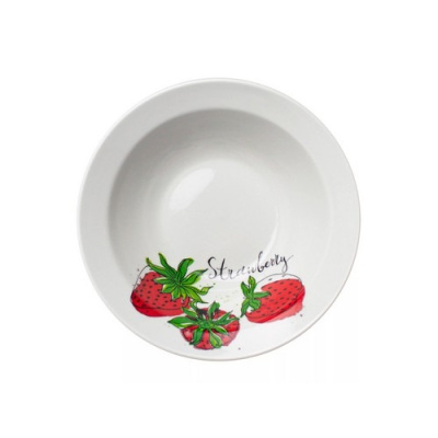 Миска 500 мл Клубничное настроение (фарфор) , р.4 (12)