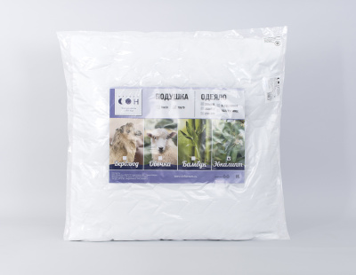 Подушка стеганая эвкалиптовое волокно 70х70 Белый (1/8)