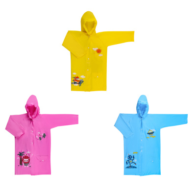 Дождевик детский, S:45x76, M:47x82, L:50x86, ПВХ 100мкм INBLOOM (1/6)