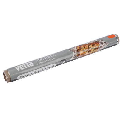 Фольга 10м,в пленке,толщ.9мкм VETTA (1/12/48)