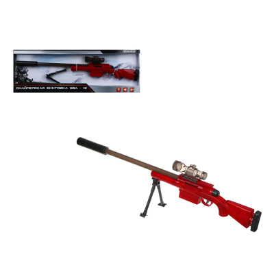 Снайперская винтовка OSA-12, ABS, свет, звук, 71х5х24,5см ИГРОЛЕНД (1/24)