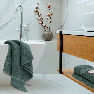 Полотенце махровое АМУР 50х90, 400гр./м2, нефритовый (1/10)