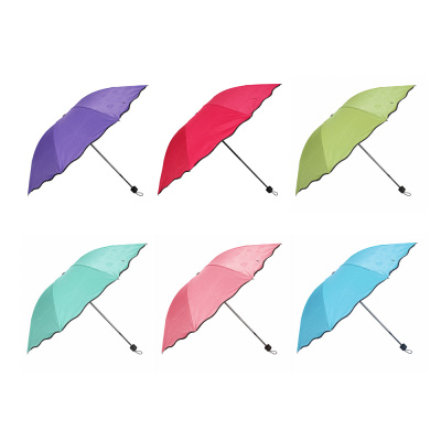 Зонт женский, механика, сплав, пластик, полиэстер, 55см, 8 спиц, 6цв (6/6)
