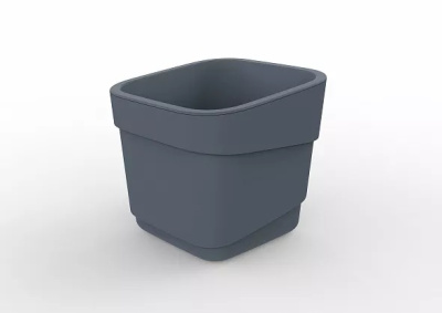 Горшок д/цветов фактурный Hills 2,2л (d155, h145,5мм) (серый)(1/18)