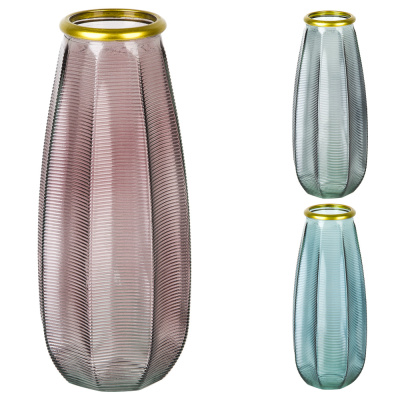 Ваза "Crystal" h=27,7см, v=1800мл в ассортименте (стекло) (индивидуальная упаковка)(1/24)