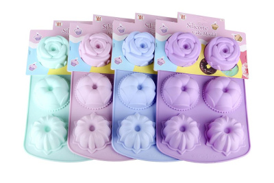 Форма для выпечки 27,5*17см микс (силикон) (6/144)