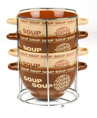 Набор бульонниц 5 предм. "Гурман" 650мл.(кер.) (1/6)     