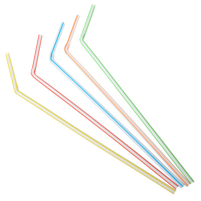 Трубочки для напитков 50шт "Праздничные"(240*5мм)  цветные (1/24/240)