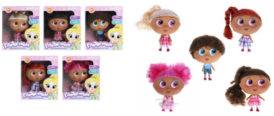 Кукла "Глазастики", пластик PP, текстиль, 19,5х10х24см, 5диз ИГРОЛЕНД (1/30)