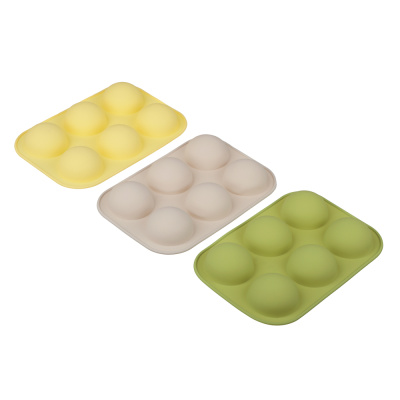 Форма д/выпечки 6 ячеек, 19,5х13см "Полусфера/Моти", силикон, 3 цв VETTA (1/72) 