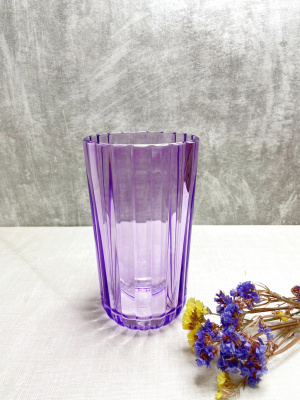 Ваза для цветов "Фиолетовая" высота 190мм (стекло) (1/6)