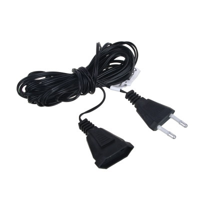 Удлинитель д/гирлянд электрических, 6 м, ПВХ черный, 220В СНОУ БУМ(1/9) 