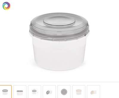 Емкость для СВЧ 1,0л (круглая) пласт.(20)