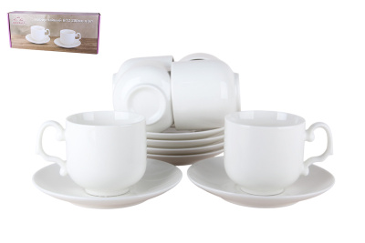 Набор чайный 200мл 12пр Bianco п/уп (фарф.) (1/8)