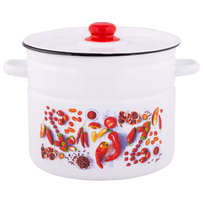 Кастрюля 9,0л Appetite Паприка цил эмаль (1/2)