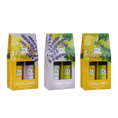 Набор ароматических масел 2шт, (ваниль, лаванда) (ваниль, цитрус) (лаванда, цитрус) NEW GALAXY (8/48