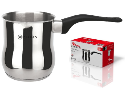 Турка ZEIDAN 600 мл,нжс,капсулированное индукционное дно.(1/24)