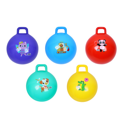 Мяч-попрыгун с ручкой 45см ПВХ (1/5/10/80)