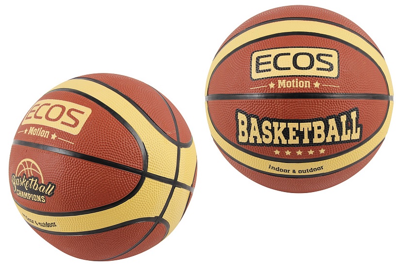 Мяч баскетбольный ECOS MOTION BB105 (№7, 2 цвета,12 панелей)(1/24)