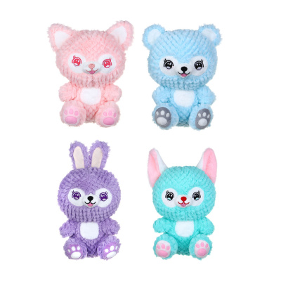 Игрушка мягкая "Зверуша" 23 см, полиэстер, 4диз ИГРОЛЕНД (4/60)