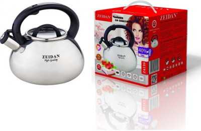 Чайник 3,0л со свистком, ст/кр,литой корпус,фикс.бакелит.ручка,п/у (нжс) (1/6)