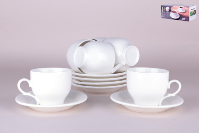Набор чайный 12пр 220мл Cafe п/у (фарфор) (1/8)
