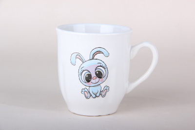 Кружка 210мл "Зайчик" ф.Бутон (керамика) (12/48)