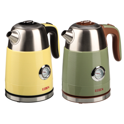 Чайник с индикатором температуры 1,7л., 2 цв LEBEN (1/8)