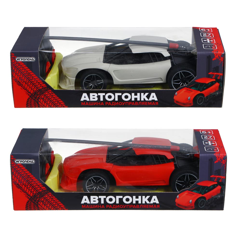 Машина на радиоупр. "Автогонка", 4-кан.пульт, 5АА, ABS, PP,TPA, 26х9,7х7,4см, 2диз ИГРОЛЕНД (1/36)