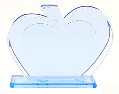 Салфетница "Яблочко" голубая пластик(1/52)