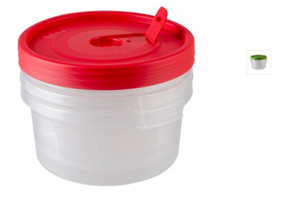 Набор контейнеров для СВЧ 3шт "Смайл" (кругл. с клап.) 0,8л пластик(48)