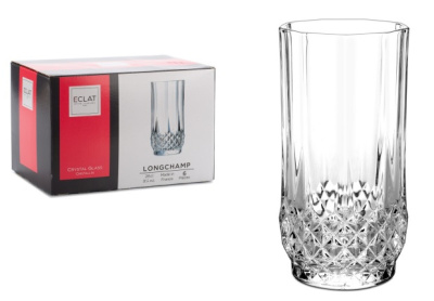 Набор стаканов 280мл 6шт высокие ЛОН1ШАМП стекло (2)