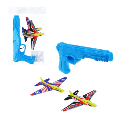 Самолет катапульта "Воздушный бой" 17,5х16х3,5 см, АБС, 2 цв ИГРОЛЕНД (1/160)