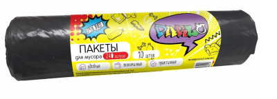 Пакеты для мусора 240 литров, 10 штук (ЧЕРНЫЕ) PARLO (1/10)