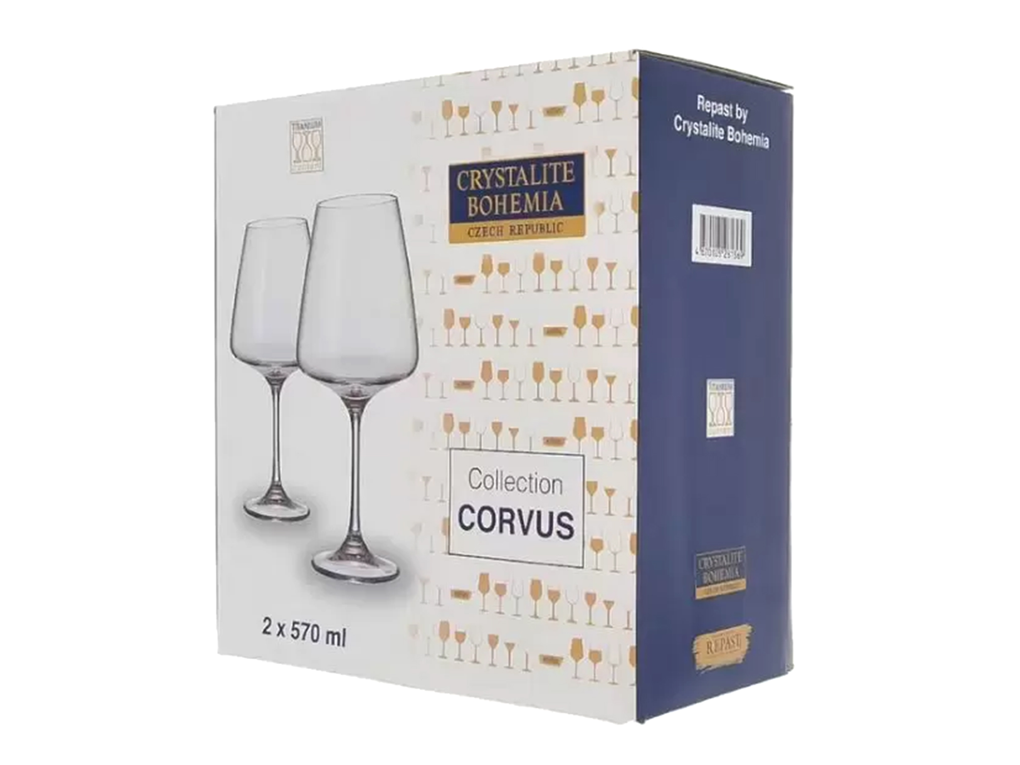 Рюмка для красного вина "CORVUS", 570 мл (набор 2 шт.) (1/12)