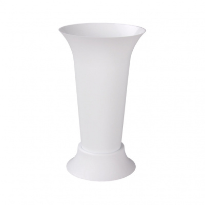 Ваза д/цветов под срезку Д185мм,В310мм (белый) пласт (уп.12)