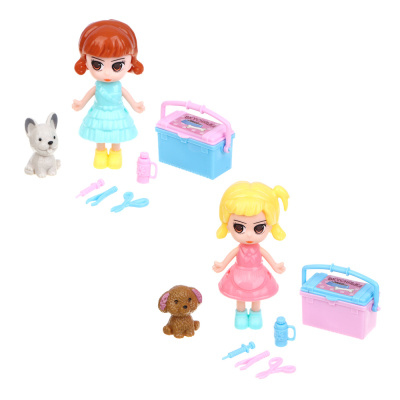 Набор игровой "Кукла с питомцем", PP, ABS, 15х20,5х4 см ИГРОЛЕНД (6/216)