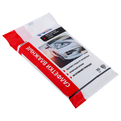 Салфетки влажные 30шт NEW GALAXY для стекол, зеркал, фар (1/20)