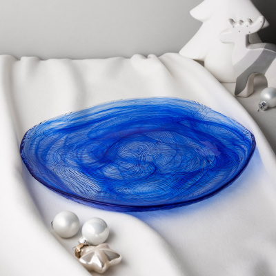 Тарелка подстановочная, 25х2см, стекло MILLIMI Узоры (4/12)