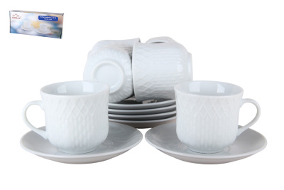 Набор кофейный 140мл 12пр Diamante п/уп (фарф.) (1/12)